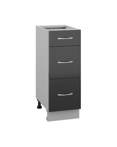 Шкаф-стол кухонный Кортекс-мебель Корнелия Лира НШ30р3ш без столешницы