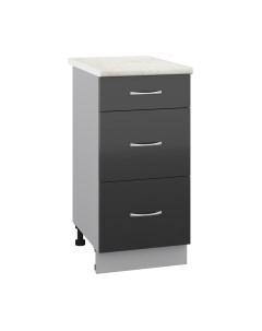 Шкаф-стол кухонный Кортекс-мебель Корнелия Лира НШ40р3ш