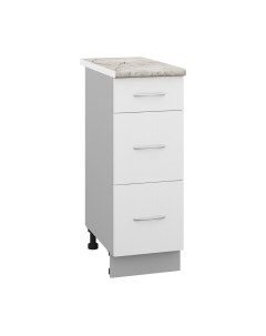 Шкаф-стол кухонный Кортекс-мебель Корнелия Лира НШ30р3ш