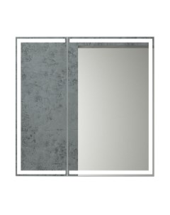 Шкаф с зеркалом для ванной Континент Allure Led 80х80