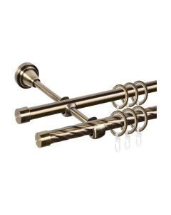 Карниз для штор АС ФОРОС Grace D16К/16Г + заглушка Ас форос