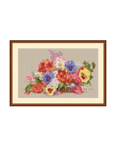 Набор для вышивания Садовые цветы / K-13 Merejka