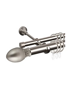 Карниз для штор Grace D25Г/16Г составной + наконечники Овал узор Ас форос