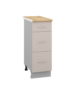 Шкаф-стол кухонный Кортекс-мебель Корнелия Лира НШ30р3ш