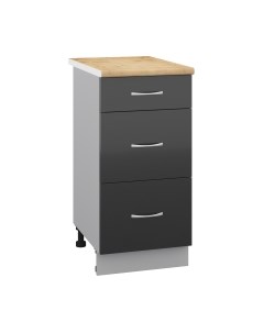 Шкаф-стол кухонный Кортекс-мебель Корнелия Лира НШ40р3ш