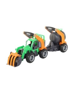 Погрузчик игрушечный Полесье с цистерной ГрипТрак / 48424