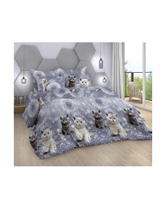 Комплект постельного белья Milanika Пушок 2сп с европростыней Миланика