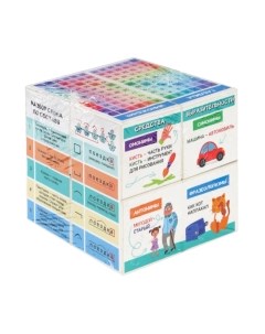 Развивающая игрушка РЫЖИЙ КОТ Шпаргалка школьника / КУБ-1378 Рыжий кот