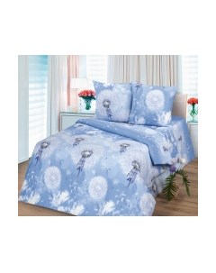 Комплект постельного белья Milanika Одуванчики 2сп с европростыней Миланика