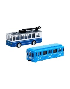 Набор игрушечной техники Автоград Городской транспорт 202-6 / 7636268