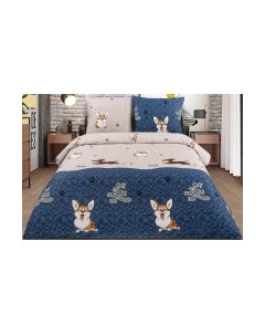 Комплект постельного белья Френдс 2сп с европростыней Миланика