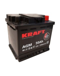 Автомобильный аккумулятор KrafT AGM 50 R / AGM-L1 Kraft