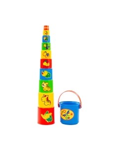 Развивающая игрушка Полесье Занимательная пирамидка №3 / 52599