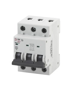 Выключатель автоматический ЭРА Pro NO-900-40 ВА47-29 3P 6А / Б0031772 Эра
