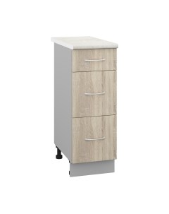 Шкаф-стол кухонный Кортекс-мебель Корнелия Лира НШ30р3ш