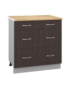 Шкаф-стол кухонный Кортекс-мебель Корнелия Лира НШ80р3ш