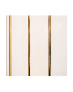 Панель ПВХ Sanrelia Люкс Потолочная 3-х секционная Золото