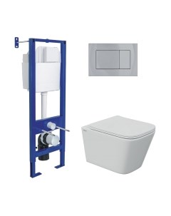 Унитаз подвесной с инсталляцией Berges Floe / 043369