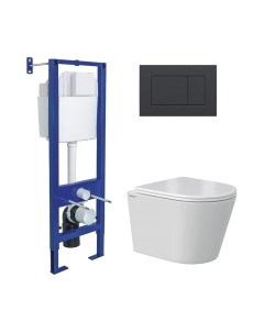 Унитаз подвесной с инсталляцией Berges Vita Rimless / 043385