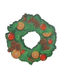 Набор алмазной вышивки Новогодний венок. Волшебного Нового Года / 9767283 Школа талантов