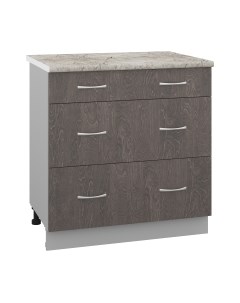 Шкаф-стол кухонный Кортекс-мебель Корнелия Лира НШ80р3ш