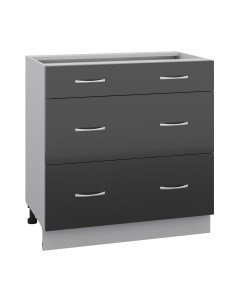 Шкаф-стол кухонный Кортекс-мебель Корнелия Лира НШ80р3ш без столешницы