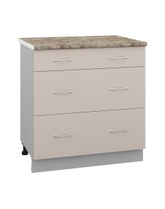 Шкаф-стол кухонный Кортекс-мебель Корнелия Лира НШ80р3ш