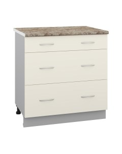 Шкаф-стол кухонный Кортекс-мебель Корнелия Лира НШ80р3ш