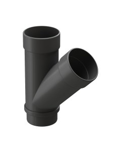 Тройник трубы водосточной Docke Lux 45 градусов PVLE-1086