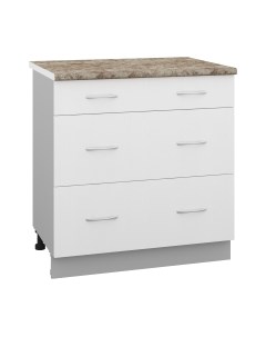 Шкаф-стол кухонный Кортекс-мебель Корнелия Лира НШ80р3ш