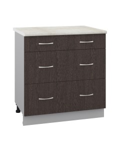 Шкаф-стол кухонный Кортекс-мебель Корнелия Лира НШ80р3ш