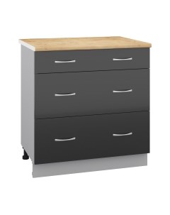 Шкаф-стол кухонный Кортекс-мебель Корнелия Лира НШ80р3ш