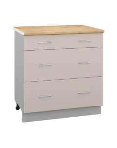 Шкаф-стол кухонный Кортекс-мебель Корнелия Лира НШ80р3ш