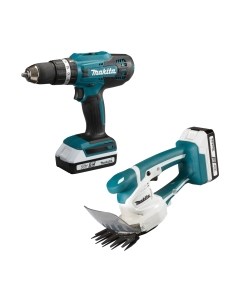 Профессиональная дрель-шуруповерт HP488D + Кусторез UM110D / DK18B56Y Makita