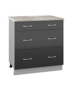 Шкаф-стол кухонный Кортекс-мебель Корнелия Лира НШ80р3ш