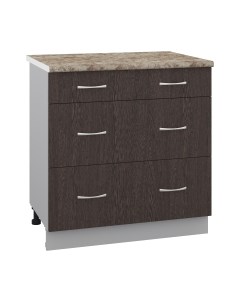 Шкаф-стол кухонный Кортекс-мебель Корнелия Лира НШ80р3ш