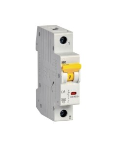 Выключатель автоматический IEK ВА47-60МА 1P 6А 6кА D / MVA33-1-006-D Iek