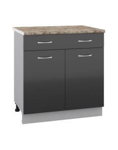 Шкаф-стол кухонный Кортекс-мебель Корнелия Лира НШ80р1ш