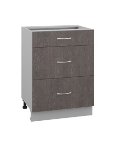 Шкаф-стол кухонный Кортекс-мебель Корнелия Лира НШ60р3ш без столешницы