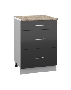 Шкаф-стол кухонный Кортекс-мебель Корнелия Лира НШ60р3ш