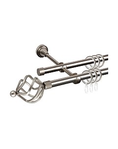 Карниз для штор АС ФОРОС Grace D16Г/16Г составной + наконечники Булава Ас форос