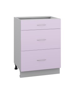 Шкаф-стол кухонный Кортекс-мебель Корнелия Лира НШ60р3ш без столешницы