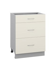 Шкаф-стол кухонный Кортекс-мебель Корнелия Лира НШ60р3ш без столешницы