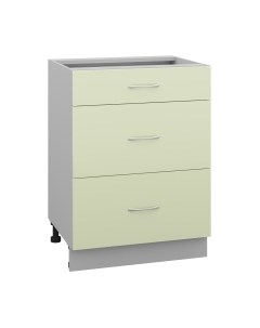 Шкаф-стол кухонный Кортекс-мебель Корнелия Лира НШ60р3ш без столешницы