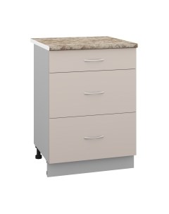 Шкаф-стол кухонный Кортекс-мебель Корнелия Лира НШ60р3ш