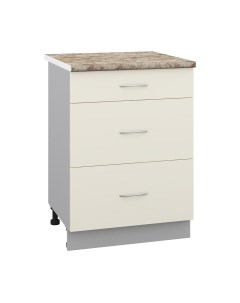 Шкаф-стол кухонный Кортекс-мебель Корнелия Лира НШ60р3ш