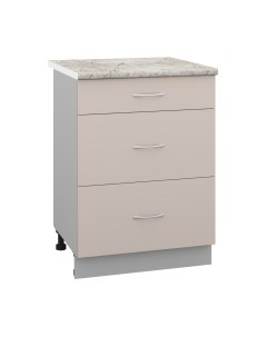 Шкаф-стол кухонный Кортекс-мебель Корнелия Лира НШ60р3ш