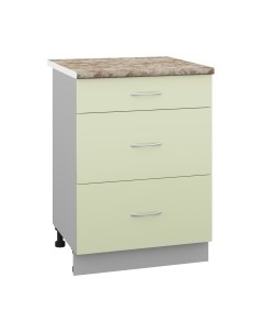 Шкаф-стол кухонный Кортекс-мебель Корнелия Лира НШ60р3ш