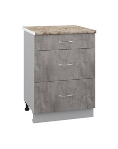 Шкаф-стол кухонный Кортекс-мебель Корнелия Лира НШ60р3ш