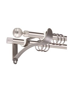 Карниз для штор АС ФОРОС Prime D16Г/16Г + наконечники Шар рифленый Ас форос